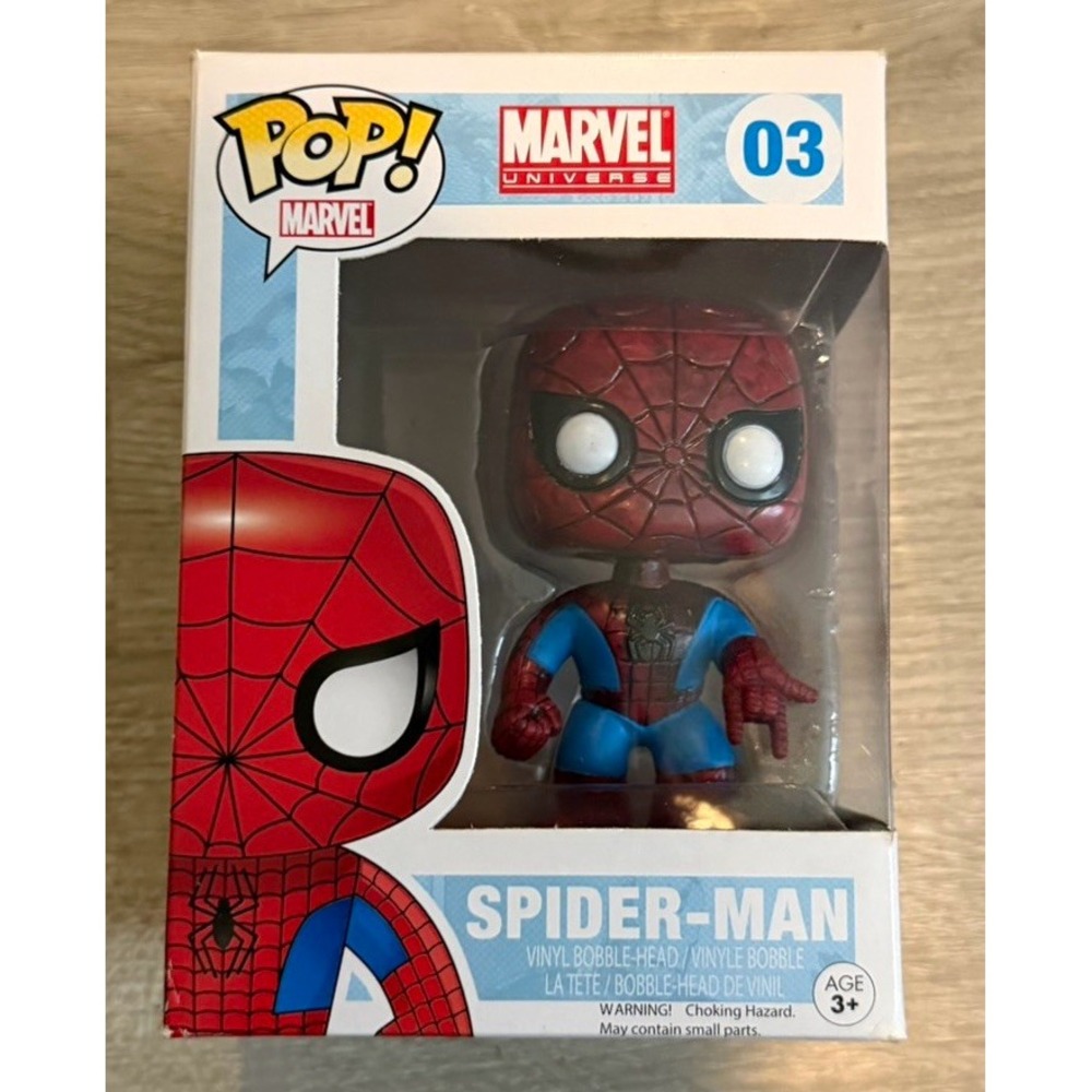 Funko Pop! Marvel Spider-Man #03 Vinyl Bobblehead Figure Marvel Universe